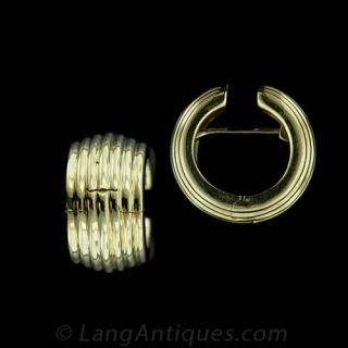 Tiffany & Co. 18 Karat Yellow Gold Hoop Earrings