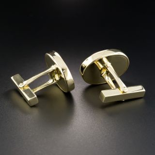 Tiffany & Co.18K Black Onyx Cufflinks 