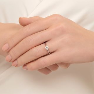 Tiffany & Co. .37 Carat Diamond Solitaire Ring