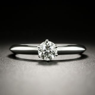 Tiffany & Co .39 Carat Diamond Solitaire Ring - G VVS1 - 3