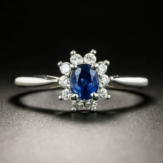 Tiffany & Co. .52 Carat Sapphire and Diamond Ring - 2