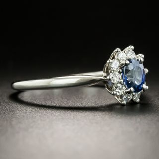 Tiffany & Co. .52 Carat Sapphire and Diamond Ring