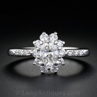 Tiffany & Co. .60 Carat Oval Diamond Ring 