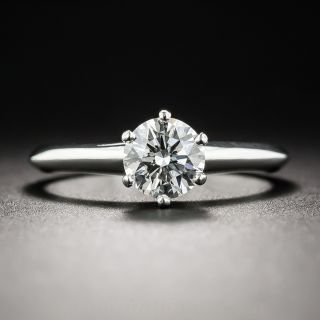 Tiffany & Co. .77 Carat Diamond Platinum Ring - GIA G VS1