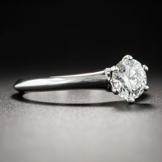 Tiffany & Co. .77 Carat Diamond Platinum Ring - GIA G VS1