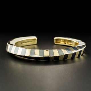 Tiffany & Co./Angela Cummings Hematite and Gold Bangle Bracelet - 3