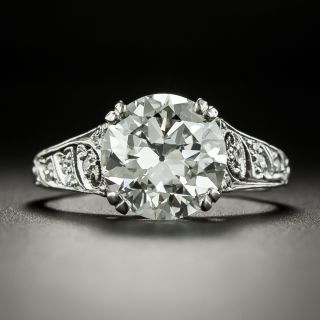 Art Deco Tiffany & Co. 3.27 Carat Diamond Engagement  Ring - GIA  I VS1 - 2