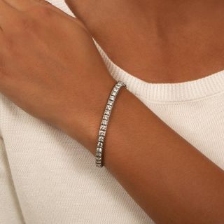 Tiffany & Co. Art Deco Diamond Line Bracelet