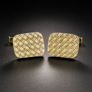 Tiffany & Co. Basket Weave Cuff Links  - 2