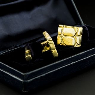 Tiffany & Co. Cobblestone 18K Cuff Links