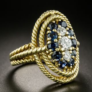 Tiffany & Co. Diamond and Sapphire Ring