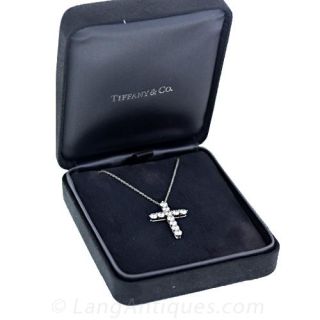 Tiffany & Co. Diamond, Platinum Pendant Necklace