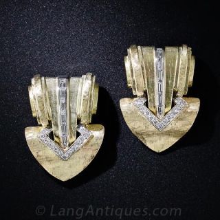 Tiffany & Co. Double Diamond Clips - 1