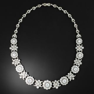 Tiffany & Co. Edwardian Diamond Flower Necklace - 2