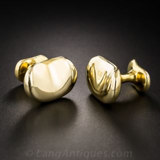 Tiffany & Co. Elsa Peretti Bean Cufflinks - 1