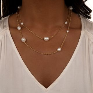 Tiffany & Co. Elsa Peretti Pearls-by-the-Yard Necklace