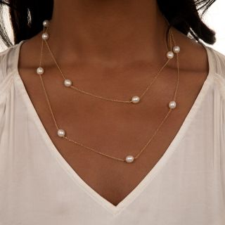 Tiffany & Co. Elsa Peretti Pearls-by-the-Yard Necklace