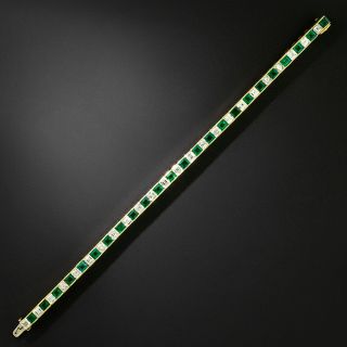 Tiffany & Co. Emerald and Diamond Line Bracelet - 2