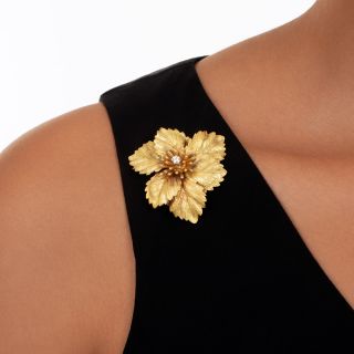 Tiffany & Co. Floral Leaf Brooch