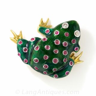 Tiffany & Co. Frog Brooch