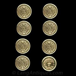 Tiffany & Co. 'Great Seal of the United States' Gold Military Buttons