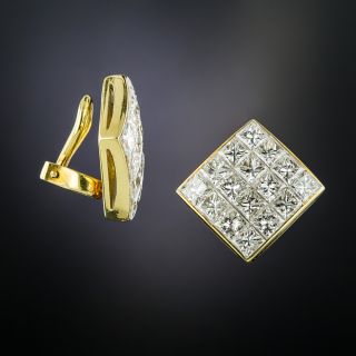Tiffany & Co Invisible Set Diamond Earclips
