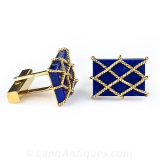 Tiffany & Co. Lapis Cufflinks