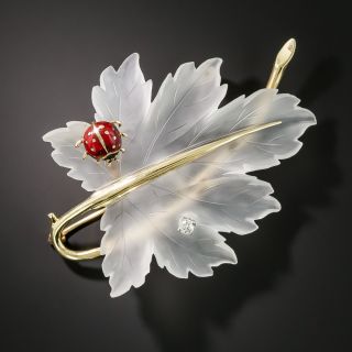 Tiffany & Co. Leaf and Ladybug Brooch - 2