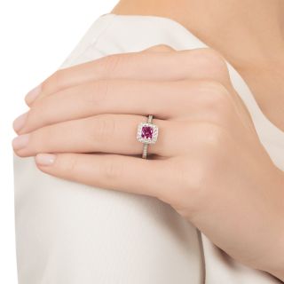 Tiffany & Co. Legacy Pink Sapphire and Diamond Ring