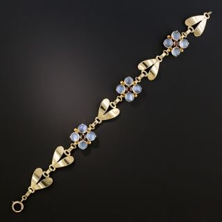 Tiffany & Co. Mid-Century Moonstone and Garnet Bracelet - 3