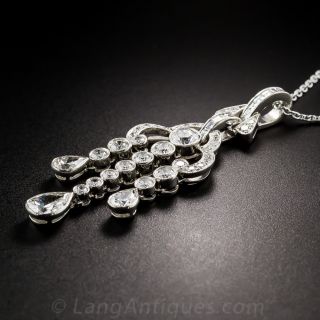 Tiffany & Co. Platinum and Diamond Lavaliere 