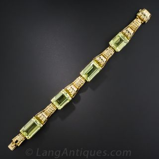 Tiffany & Co. Retro Green Beryl Bracelet - 2