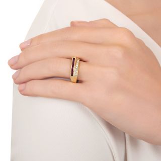 Tiffany & Co. Ruby and Diamond Band