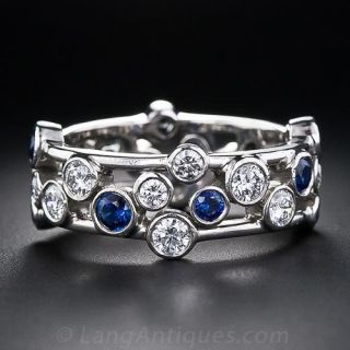Tiffany & Co. Sapphire and Diamond Bubbles Band