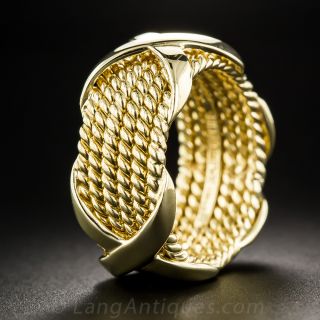 Tiffany & Co Schlumberger 6-Row 'X' Wedding Band - Size 6 3/4 - 2