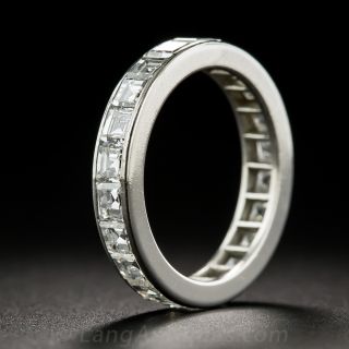 Tiffany & Co Square-Cut Diamond Eternity Band - Size 5 1/2 - 1