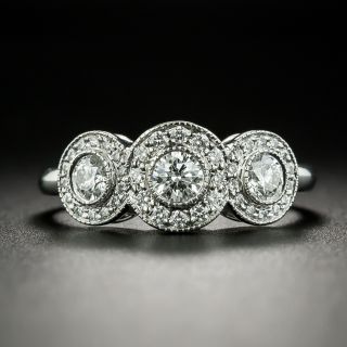 Tiffany & Co. Triple Diamond Halo Ring - 3