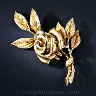 Tiffany & Co. Vintage Rose Brooch