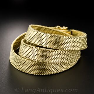 Tiffany & Company 18K Mesh Necklace