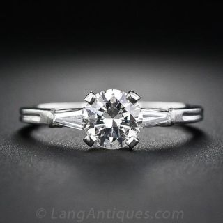 Tiffany & Company .85 Carat Estate Diamond Engagement Ring