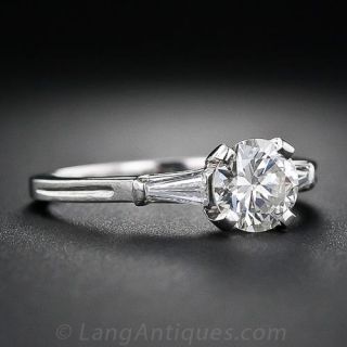 Tiffany & Company .85 Carat Estate Diamond Engagement Ring