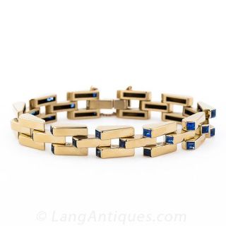 Tiffany Retro Sapphire Link Bracelet - 2