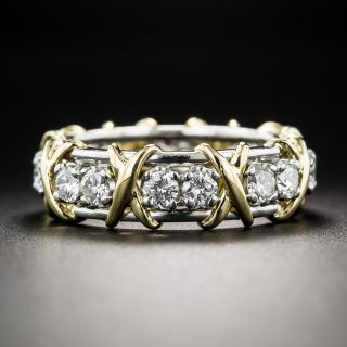 Tiffany-Schlumberger Diamond X Wedding Band