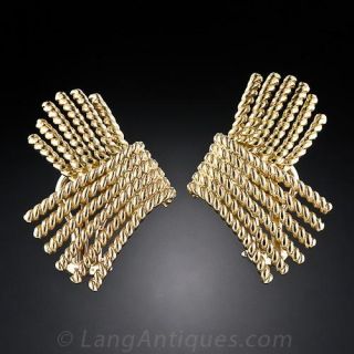Tiffany/Schlumberger "V-Rope" Ear Clips