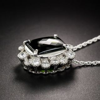 Tourmaline Platinum Diamond Pendant 