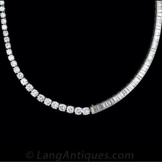 Trabert Hoeffer & Mauboussin Platinum Diamond Necklace