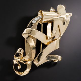 Trabert, Hoeffer & Mauboussin Water Bearer Brooch - 7