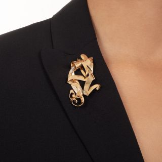 Trabert, Hoeffer & Mauboussin Water Bearer Brooch