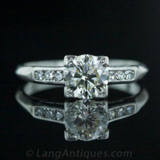 Traditional 1.04 Carat Diamond Engagement Ring Main View