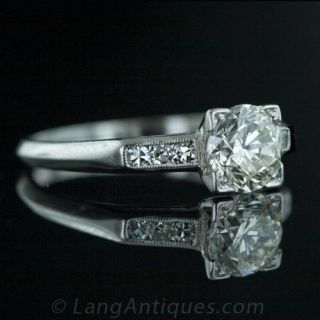 Traditional 1.04 Carat Diamond Engagement Ring